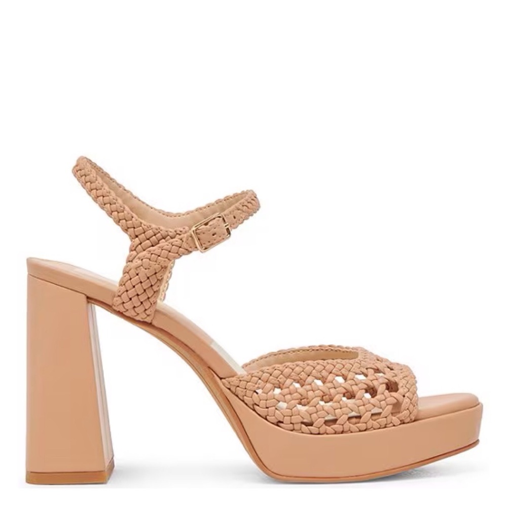 Dolce Vita Peyten Woven Stella Platform Sandal Cafe Size-10 NIB - Picture 4 of 10